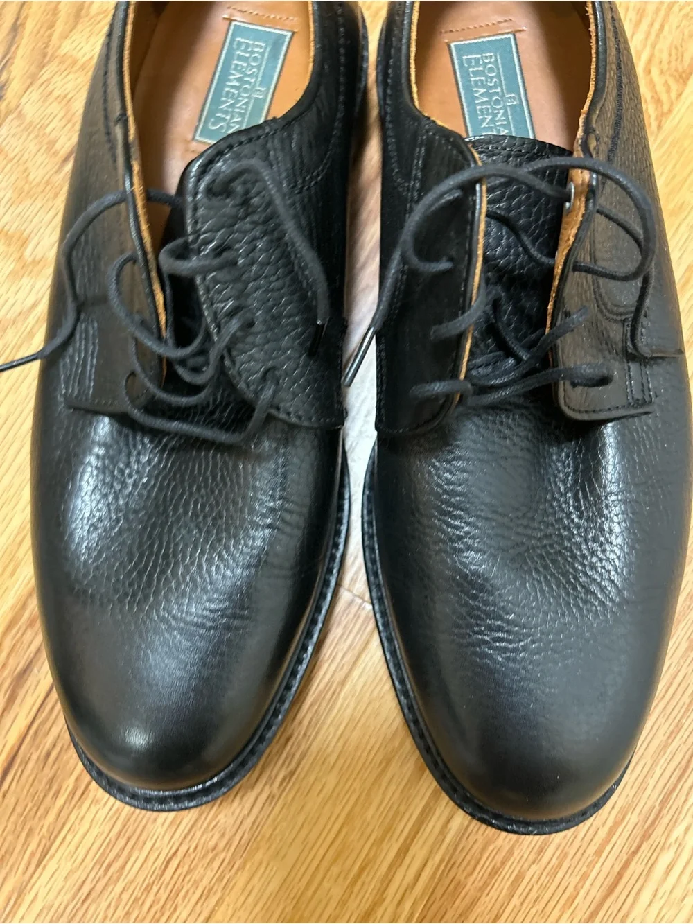 Bostonian Black Leather Derby Shoes